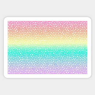 Pastel Pride Flag Mosaic Graphic Design Style 5 Sticker